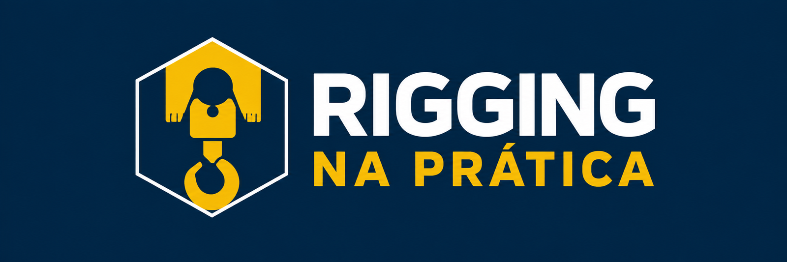 Rigging na Prática — gancho amarelo em hexágono